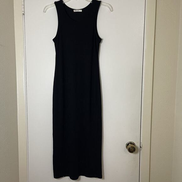 Marine Layer Lexi Rib Daytime Midi bodycon black Dress small - Picture 2 of 7